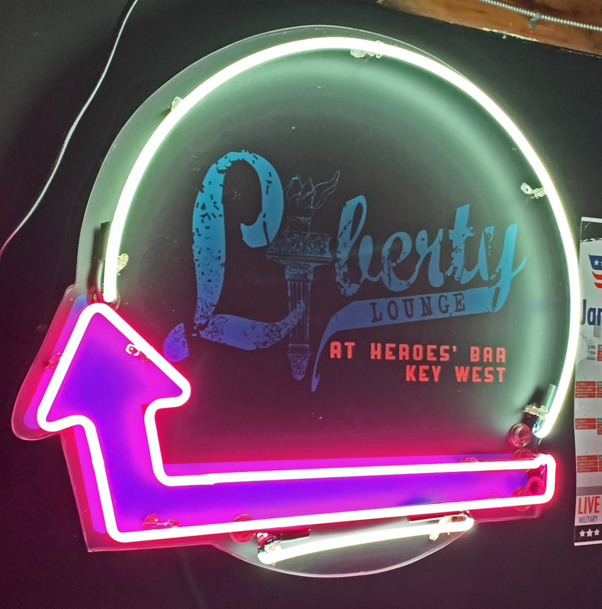 Liberty Lounge sign