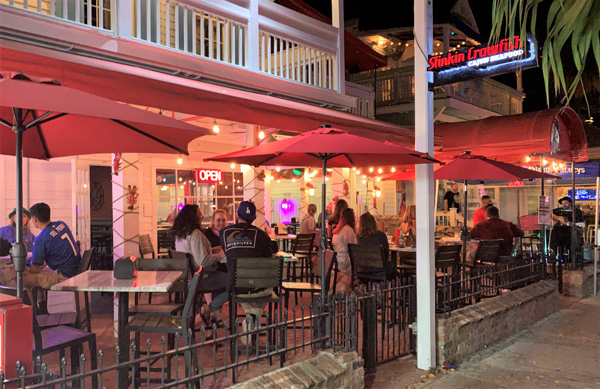 Stinkin' Crawfish patio - Key West Bar Hop #340